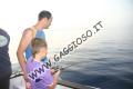 Azione di pesca a Favignana isola delle Egadi. Vertical jigging